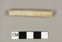 Kaolin pipestem fragment, bore diameter 6/64"