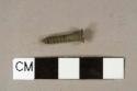 Steel(?) flat head type screw, intact