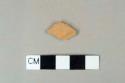 Redware vessel body fragment, unglazed, undecorated