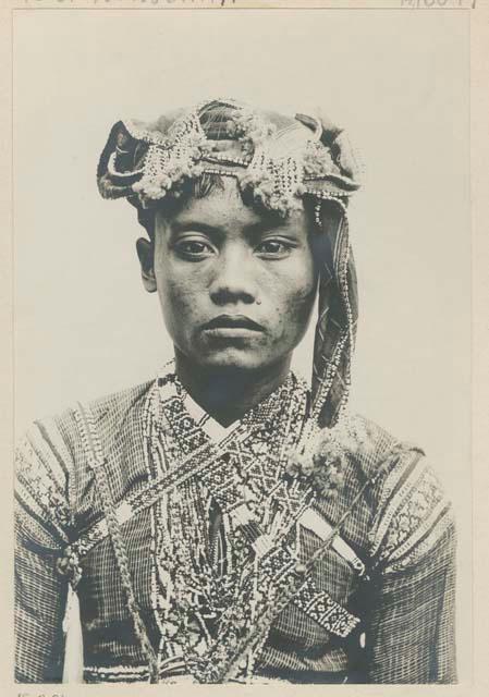 Bagobo man wearing traditional clothing