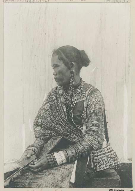 Bagobo woman, wife of sub-chief