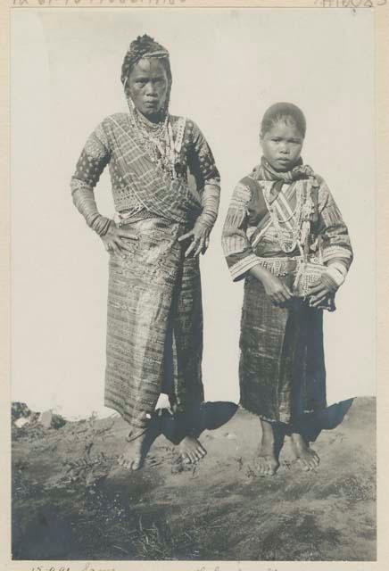 Bagobo woman and her daughter