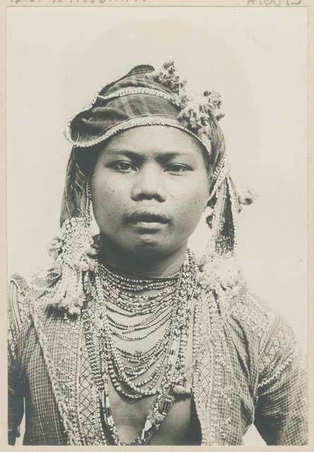 Bagobo man wearing traditional clothing