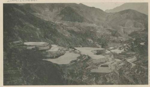 View showing a few of the southernmost terraces in Banawol