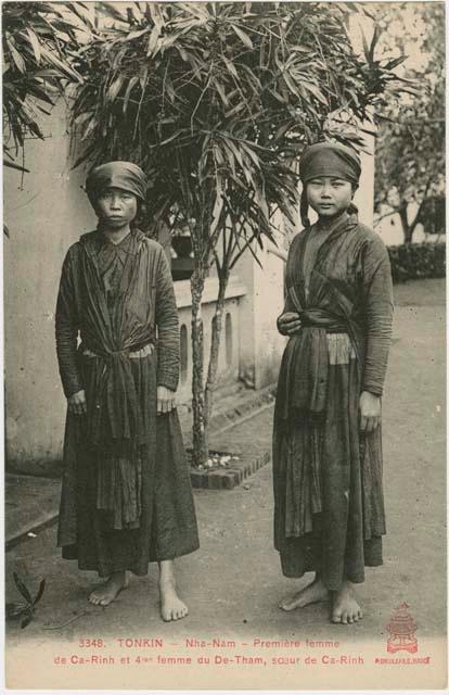 Two women standing