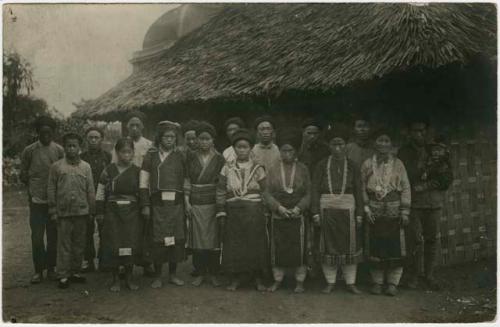 Group in front of a building