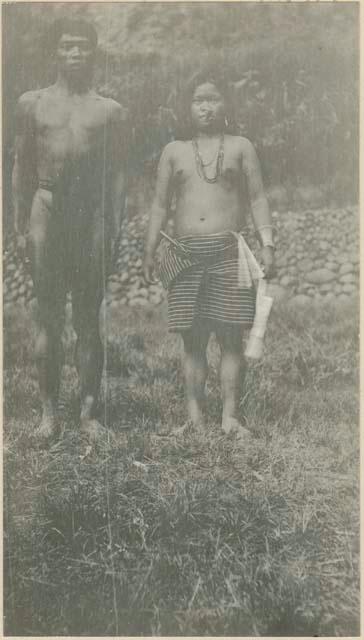 Husband and wife standing