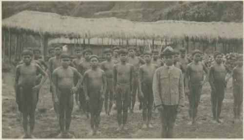 Groups of Ifugao youths in the Banaue Industrial School