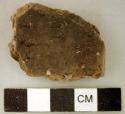 Ceramic, earthenware rim sherd, undecorated