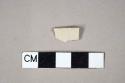 Undecorated gray stoneware body sherd