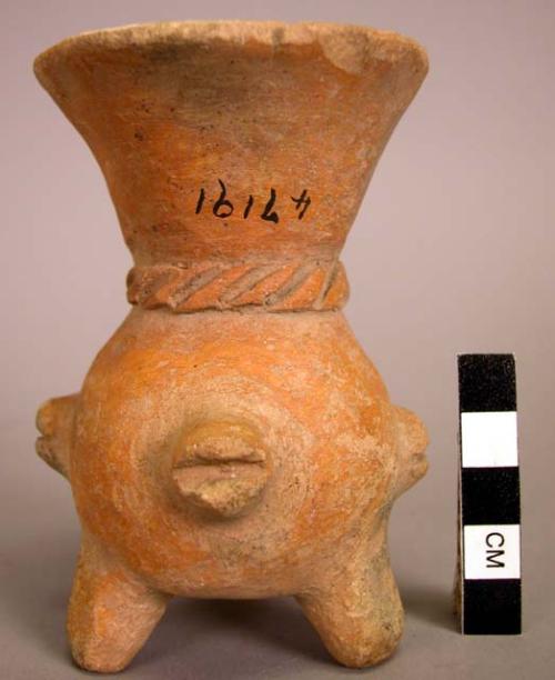 Pottery jar, small red