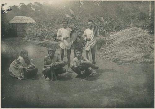 Igorot drum and gansa players at canao