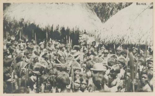 Large crowd of people at a harvest festival