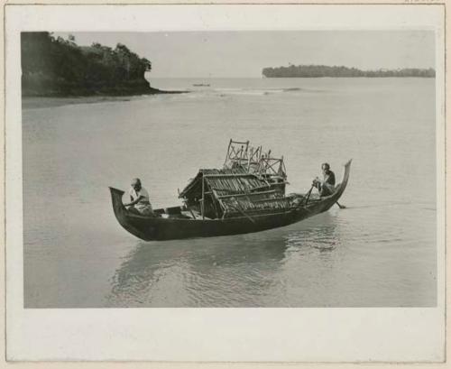 Two men on boat