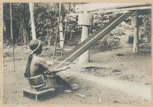 Ifugao woman weaving