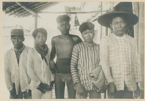 Group of Bukidnon men and boys from Tapas