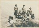 Group of Ifugao men, boys, and two girls