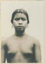 Ifugao woman with traditional hair and jewelry