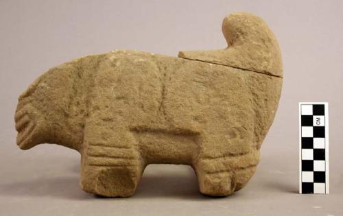 Fragment of stone animal figure