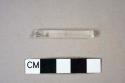 Colorless glass rod, .4cm diameter, likely scientific stirring rod