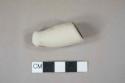 White kaoline pipe bowl, burned interior, undecorated