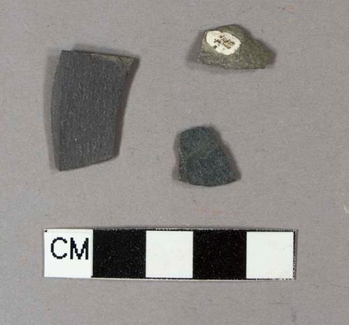 Gray slate fragments