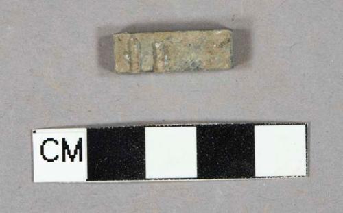 Lead alloy type piece, spacer, intact