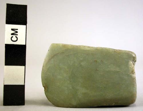 Axe of jade showing effects of cutting