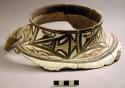Vessel; rim sherds repaired to form top of vessel