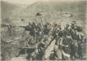 Group of Igorot people performing rice threshing ceremony