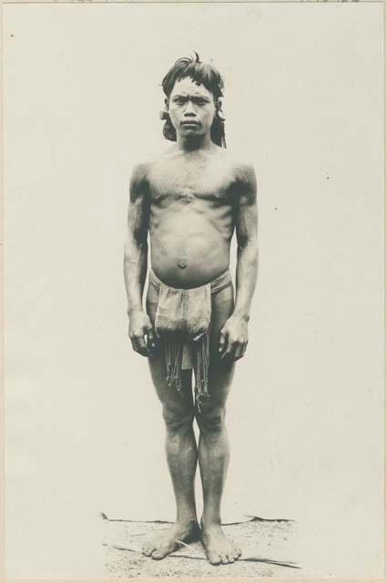 Bontoc Igorot man with wood ear ornament