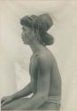 Antonio, an Igorot chief who went to the St. Louis Exposition, profile