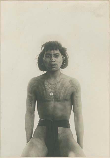 Bontoc Igorot man with tattoo