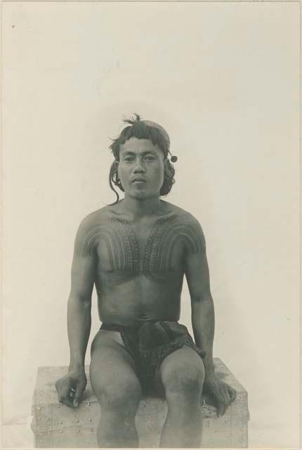 Bontoc Igorot man with tattoo