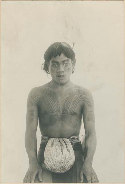 Bontoc Igorot man with tattoo