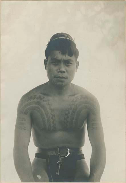 Bontoc Igorot man with tattoo