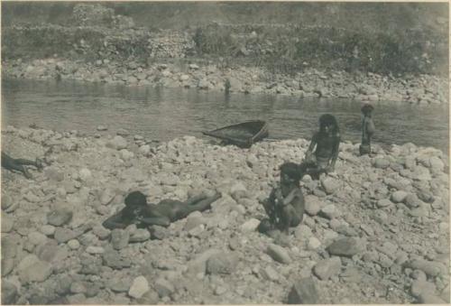 Fishers in river near Bontoc