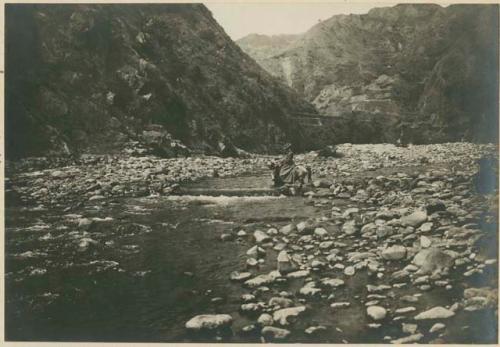 Dam that supplies water to irrigation ditch near Bontoc