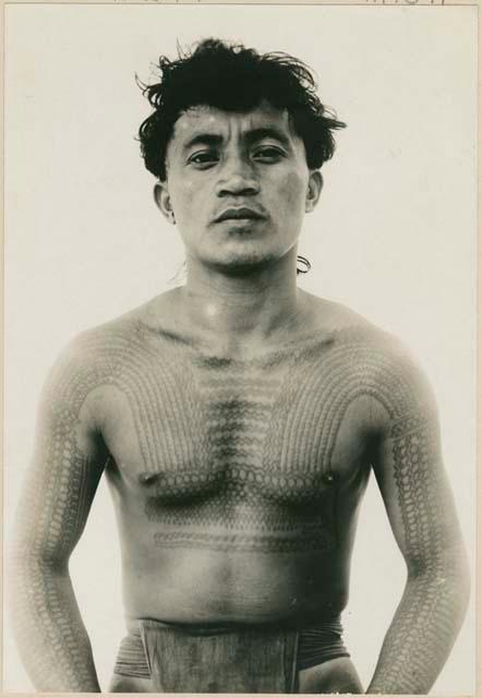 Tattooed Bontoc Igorot man