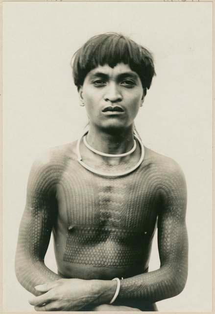 Tattooed Bontoc Igorot man