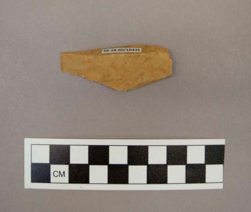 Flint, 1 blade, reddish tan