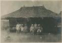 Captain Mateo Cariño and family at Baguio in front of his house