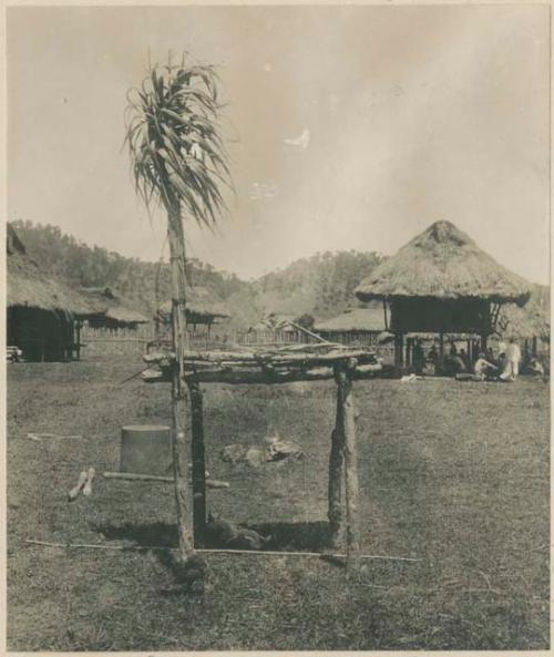 Platform in front of Igorot house