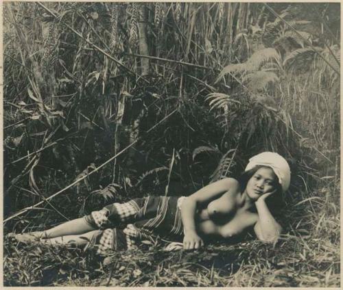 Benguet Igorot woman reclining