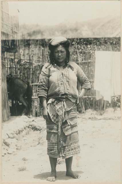 Benguet Igorot woman wearing ear ornaments