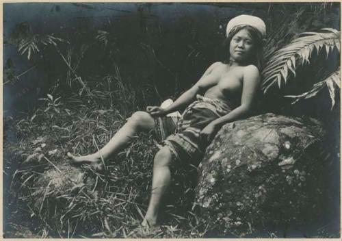 Benguet Igorot woman reclining