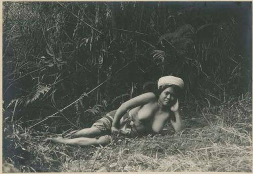 Benguet Igorot woman reclining