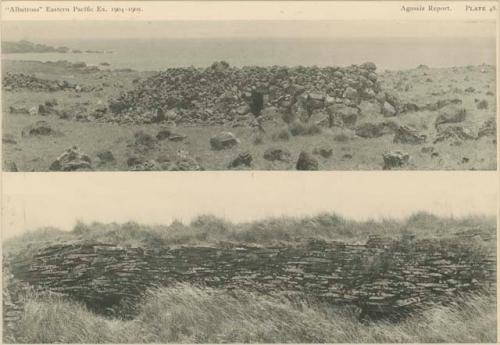 Ruins of stone house and double stone house