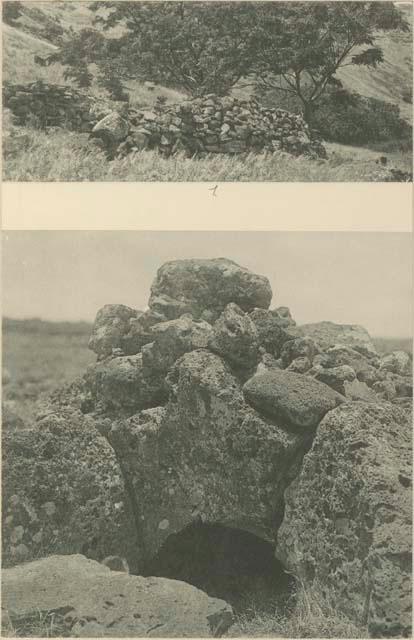 Ruins of stone houses