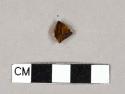 Brown lead glazed earthenware vessel body fragments, buff paste, likely rockinghamware